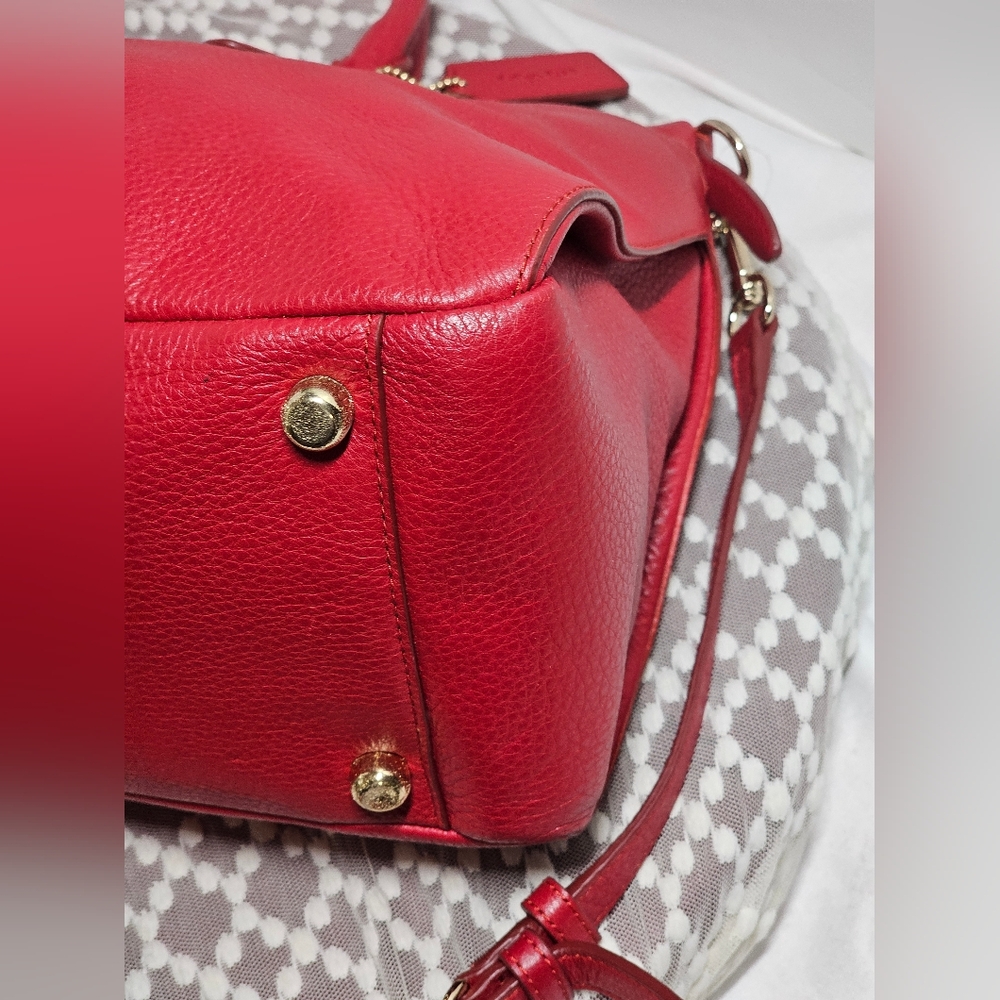 EUC Coach Morgan Satchel Pebble leather Shoulder/Crossbody bag) - Picture 5 of 14